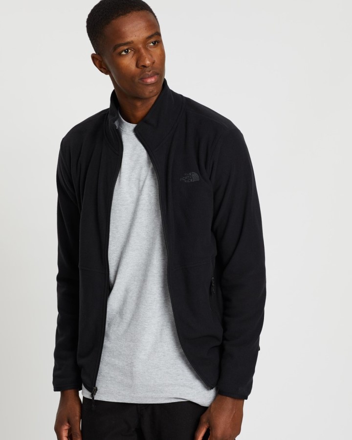 Tka Glacier מעיל רוכסן מלא The North Face שחור ושחור