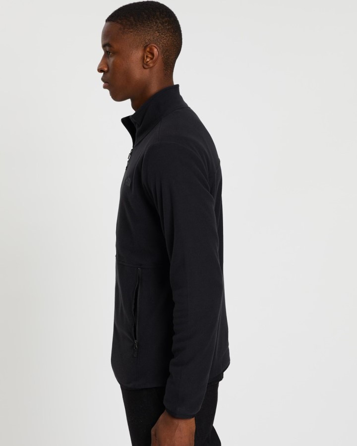 Tka Glacier מעיל רוכסן מלא The North Face שחור ושחור