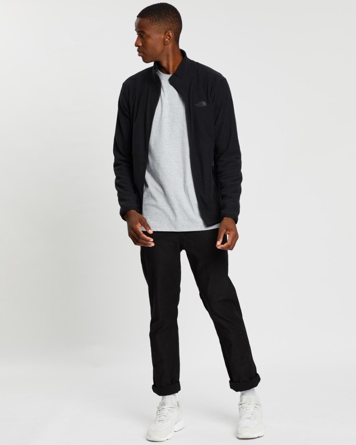 Tka Glacier מעיל רוכסן מלא The North Face שחור ושחור