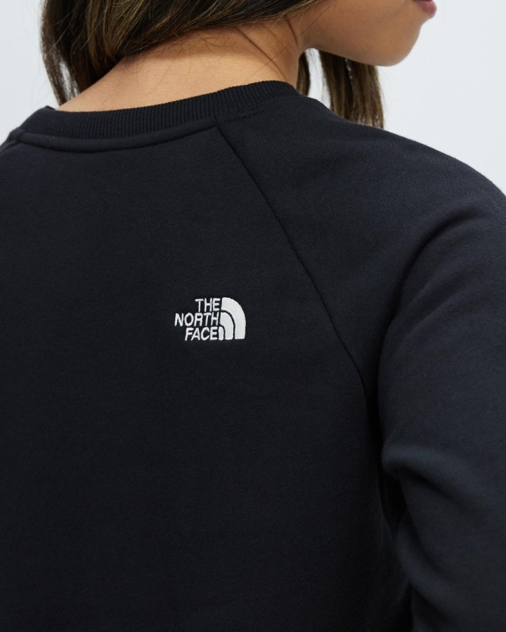 לוגו פשוט שחור Raglan Crew The North Face