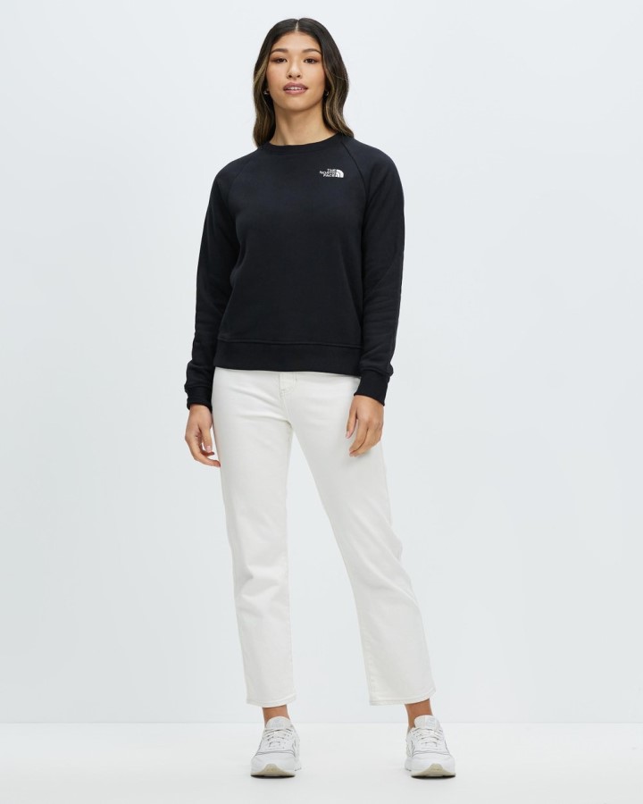 לוגו פשוט שחור Raglan Crew The North Face