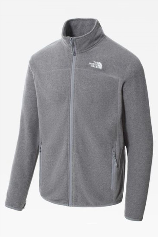 Glacier Full Zip Fleece אפור החזית הצפונית