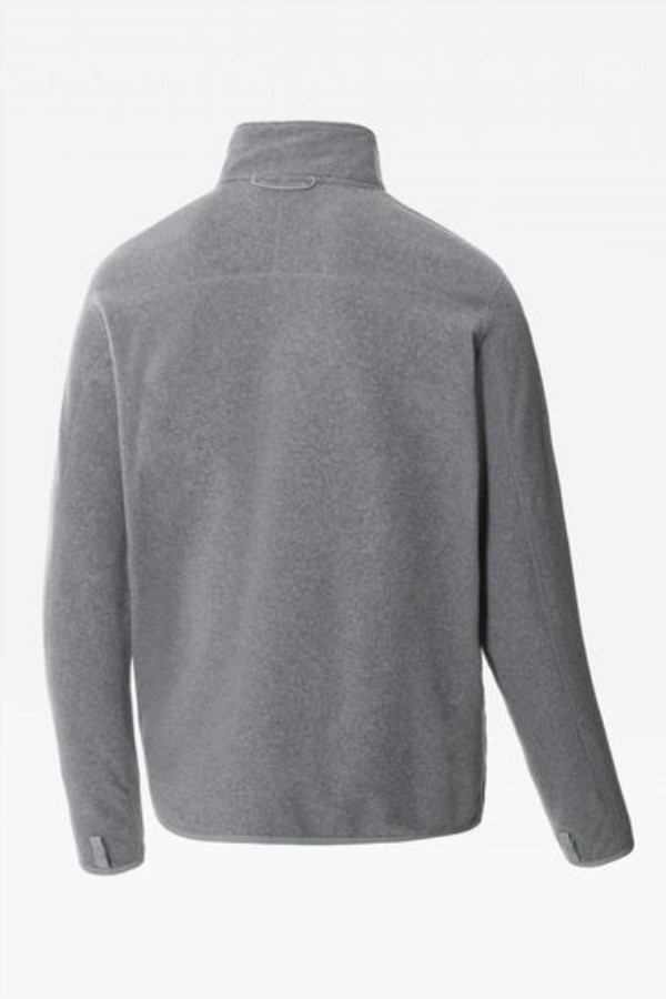 Glacier Full Zip Fleece אפור החזית הצפונית