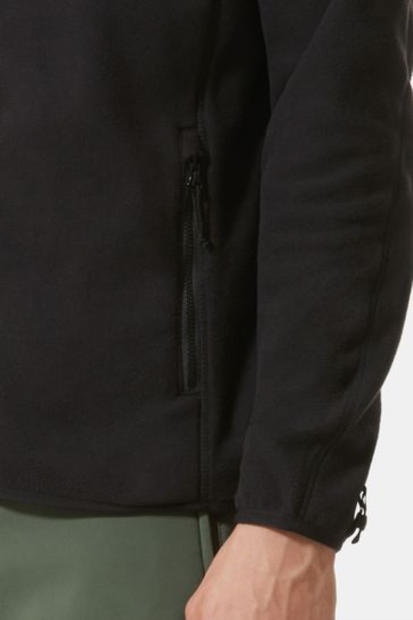 Glacier Full Zip פליס הפנים הצפוני שחור