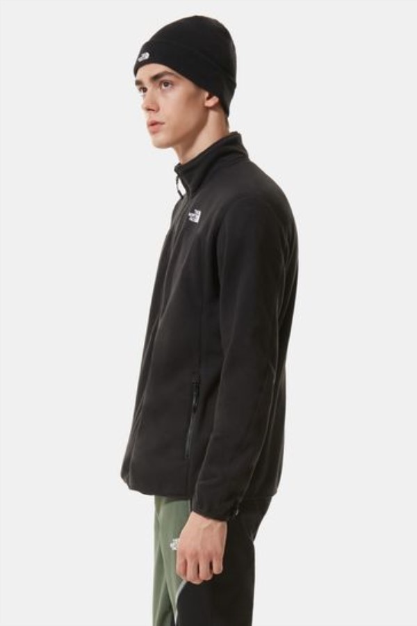 Glacier Full Zip פליס הפנים הצפוני שחור