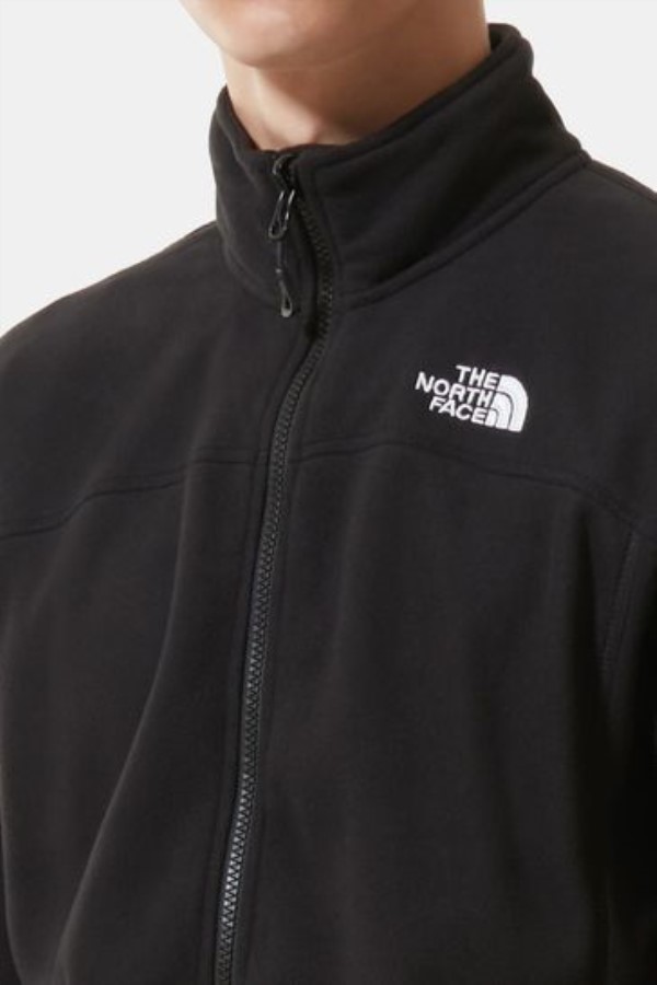 Glacier Full Zip פליס הפנים הצפוני שחור