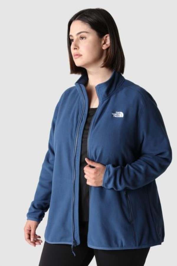 פלוס סייז Blue Glacier Full Zip Fleece החזית הצפונית