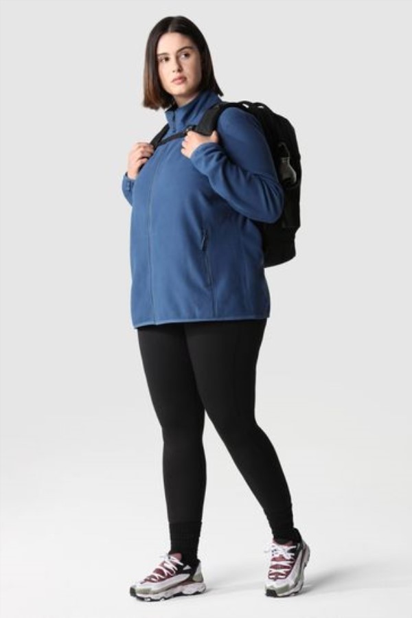 פלוס סייז Blue Glacier Full Zip Fleece החזית הצפונית