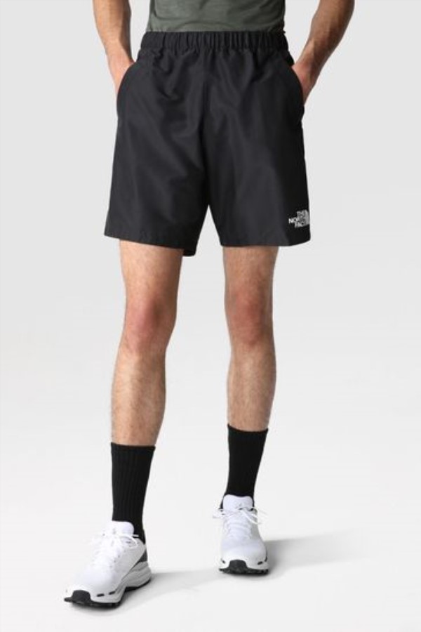 החזית הצפונית מכנסיים קצרים ארוגים שחורים