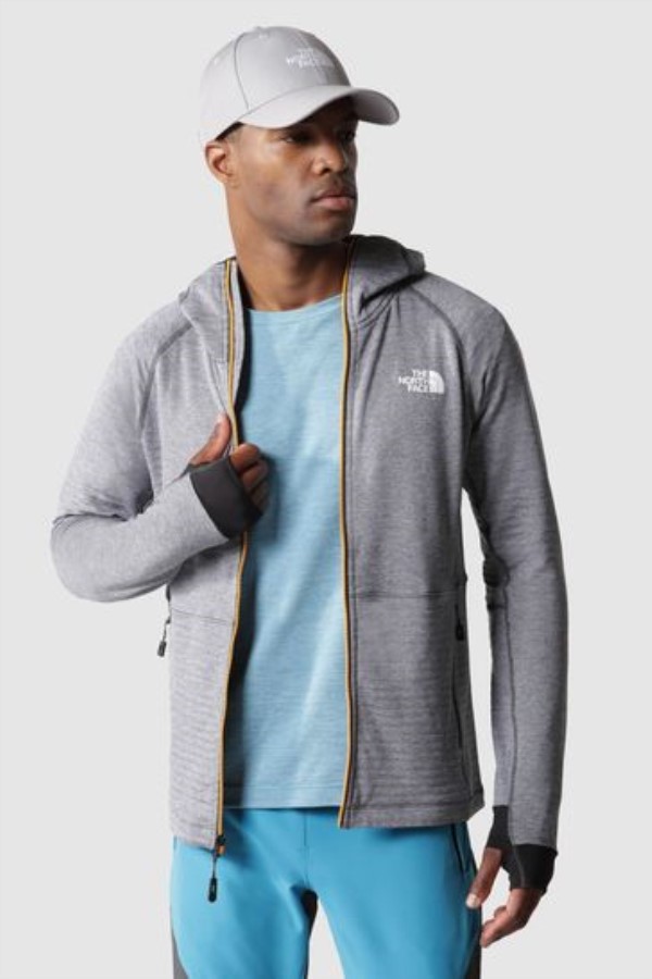 קפוצ'ון עם רוכסן מלא אפור Circadian