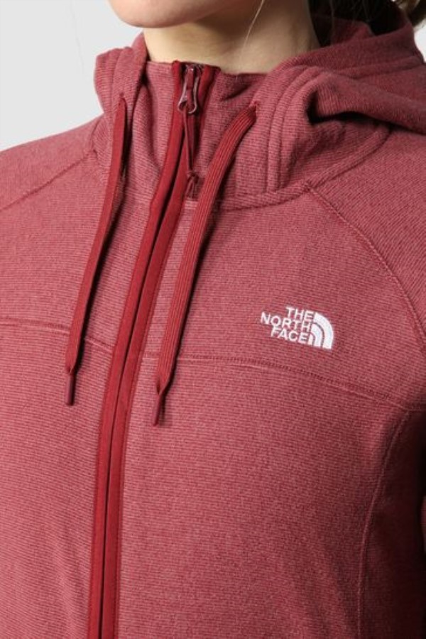 קפוצ\'ון צמר פליס עם רוכסן מלא אדום The North Face