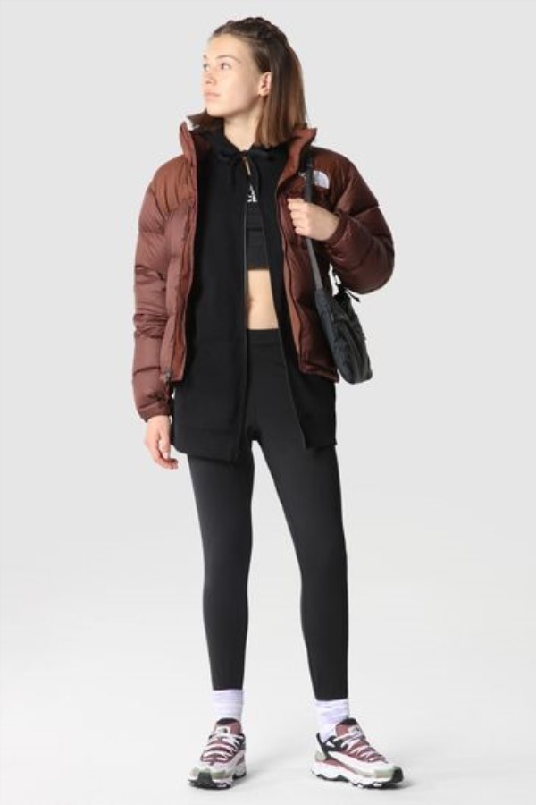 קפוצ\'ון שחור שער פתוח לנשים הפנים הצפוני