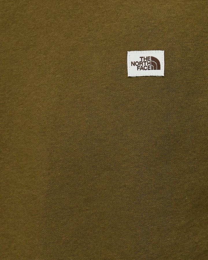 צבאי Olive The North Face מורשת תיקון צוות סוודר