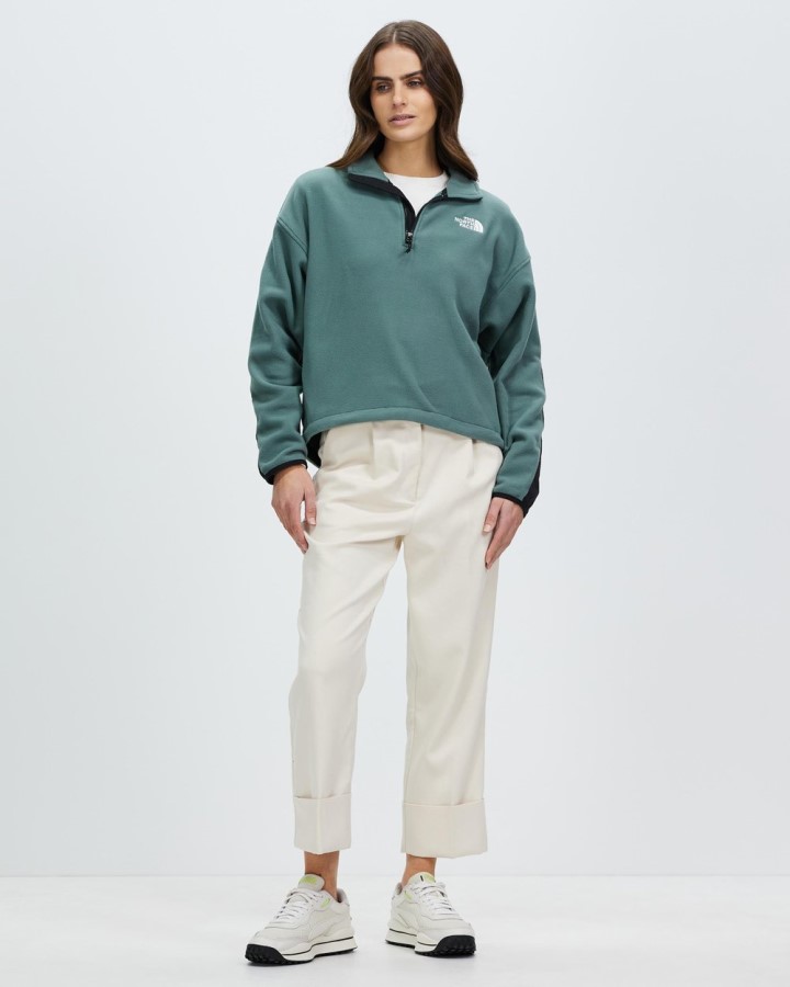 Tka Kataka 1/4 צמר Zip בלסם ירוק