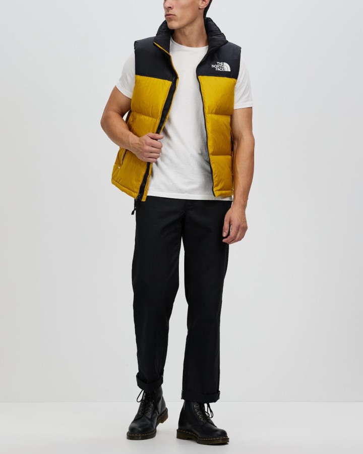 1996 אפוד נפטס רטרו הצפון פנים Arrowwood צהוב