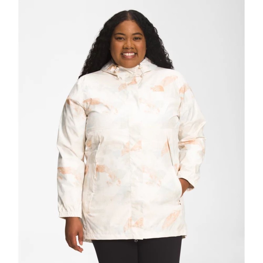 קניון משמש לנשים מודפס בתוספת אנטורה פארקה הצפון