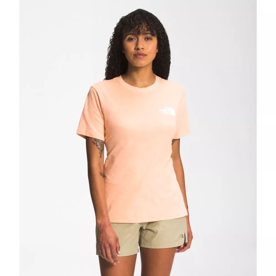 Apricot Ice The North Face נשים תיבת שרוול קצר Nse טי