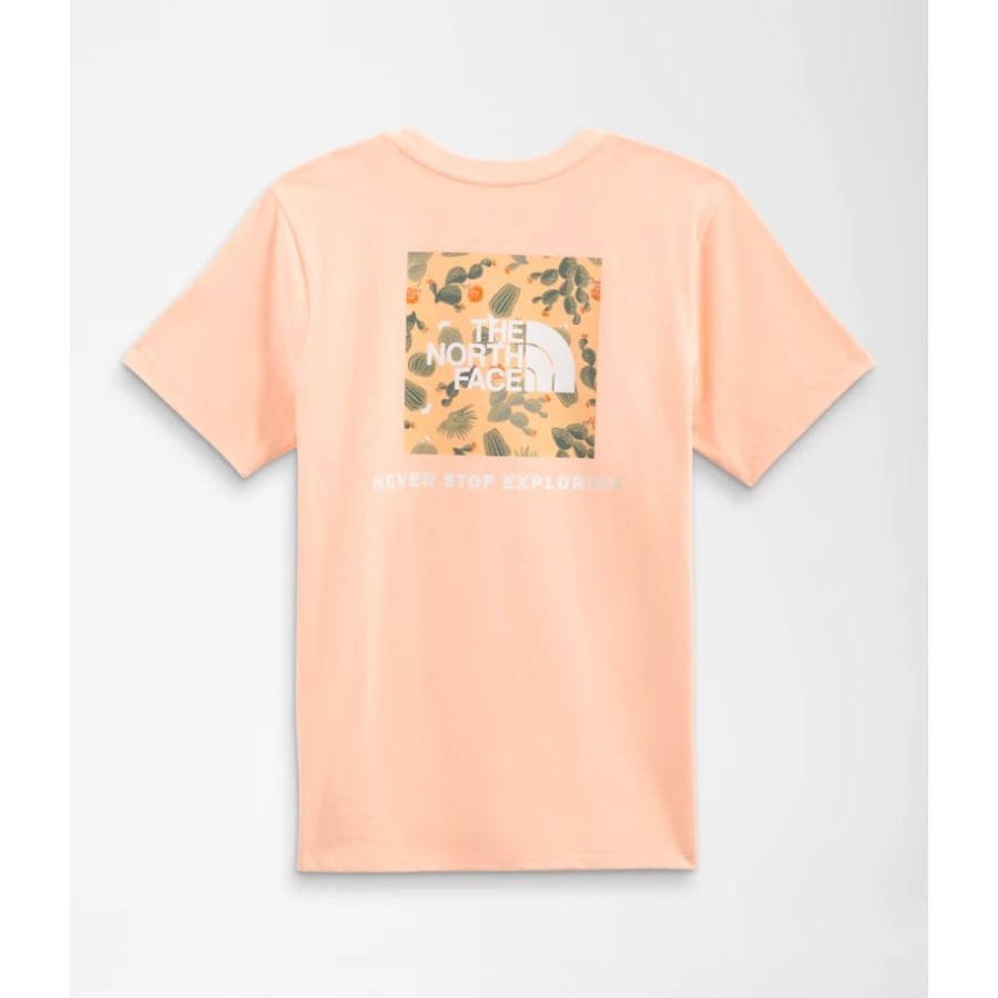 Apricot Ice The North Face נשים תיבת שרוול קצר Nse טי