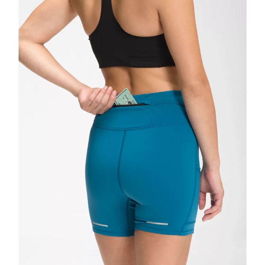 Banff Blue The North Face נשים Movmynt 5 מכנסיים קצרים צמודים