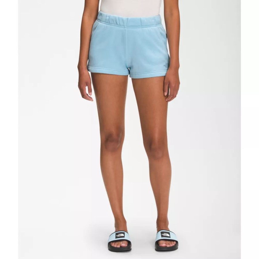 Beta Blue The North Face נשים חצי כיפה לוגו 3 מכנסיים קצרים