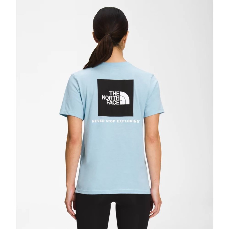 Beta Blue The North Face נשים תיבת שרוולים קצרים Nse טי