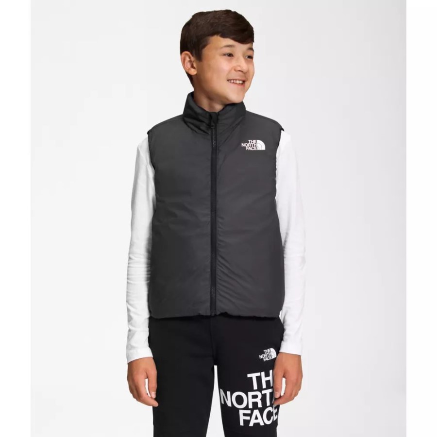 בנים שחורים הפיך צפונה למטה אפוד עם ברדס הפנים הצפוני