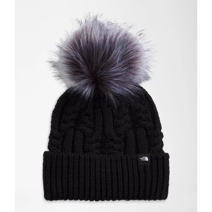 Black The North Face Kids הו מגה פום פום פרווה