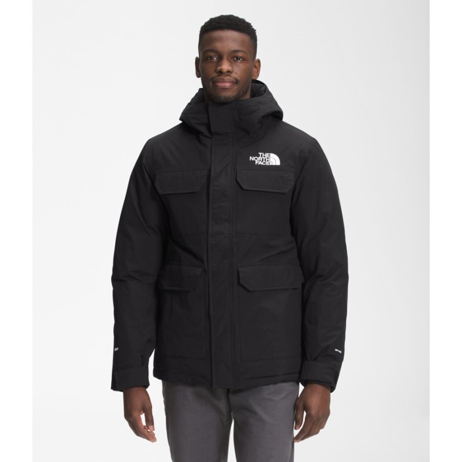 Black The North Face גברים ברוש ​​פארקה
