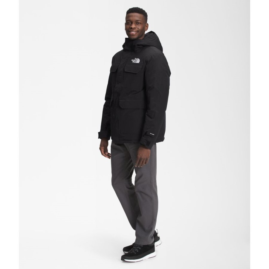 Black The North Face גברים ברוש ​​פארקה