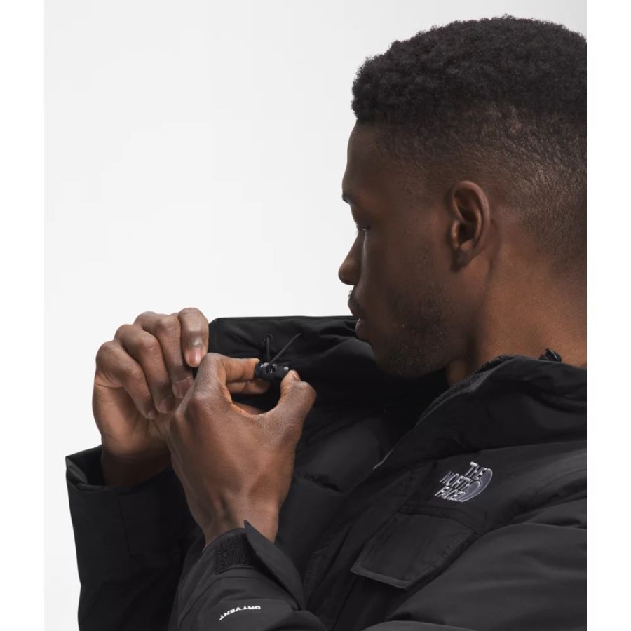 Black The North Face גברים ברוש ​​פארקה