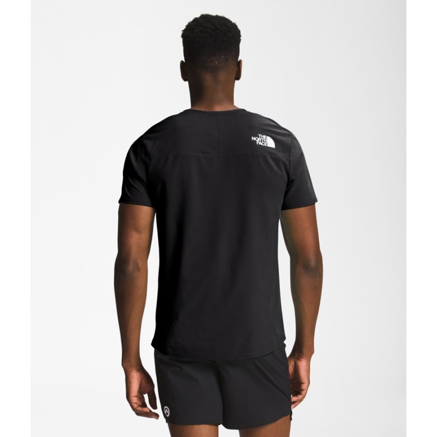 Black The North Face גברים מעוף חולצת שרוולים קצרים ללא משקל