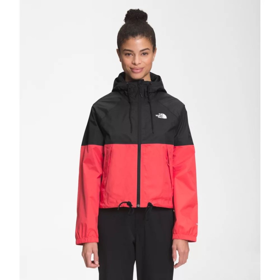 Black The North Face נשים קפוצ'ון גשם אנטורה