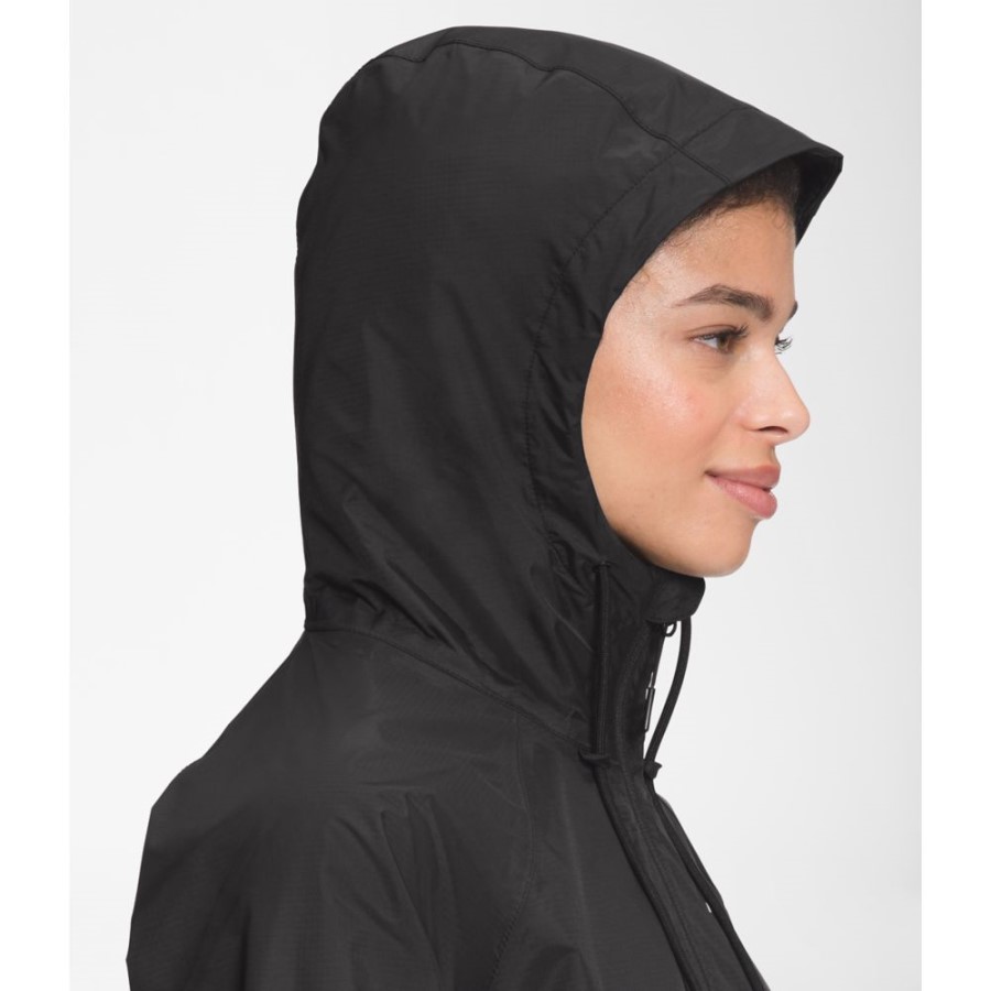 Black The North Face נשים קפוצ\'ון גשם אנטורה