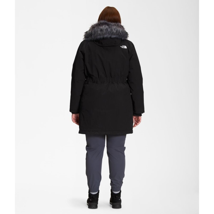 Black The North Face נשים בתוספת פארקה ארקטית