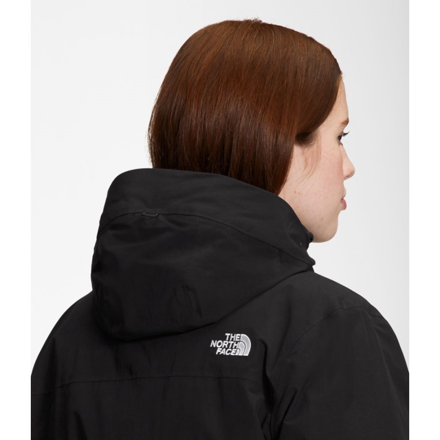 Black The North Face נשים בתוספת פארקה ארקטית