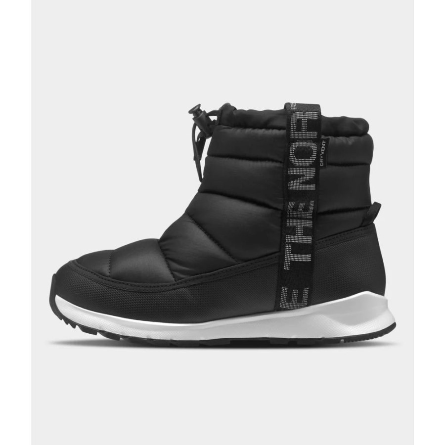 שחור לבן The North Face נוער Thermoball למשוך מגפיים עמיד למים