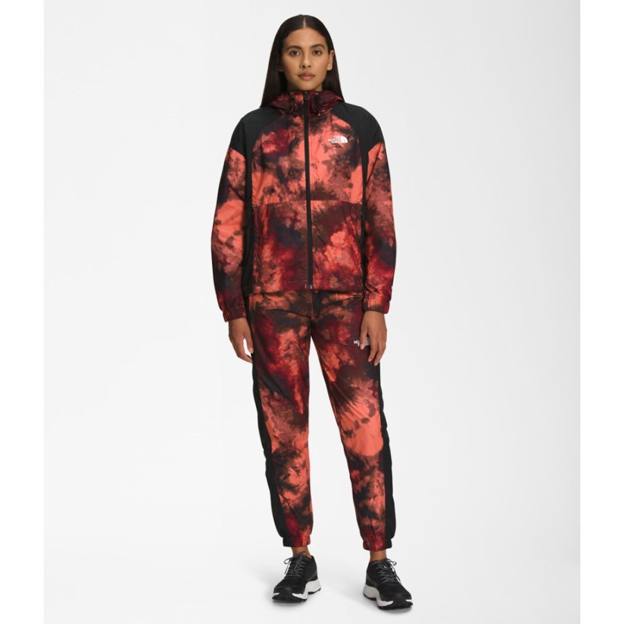 Coral Sunrise The North Face מעיל הידרנלין מודפס באורך 2000??25