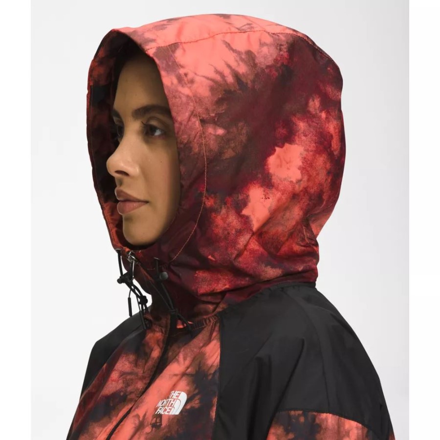 Coral Sunrise The North Face מעיל הידרנלין מודפס באורך 2000??25