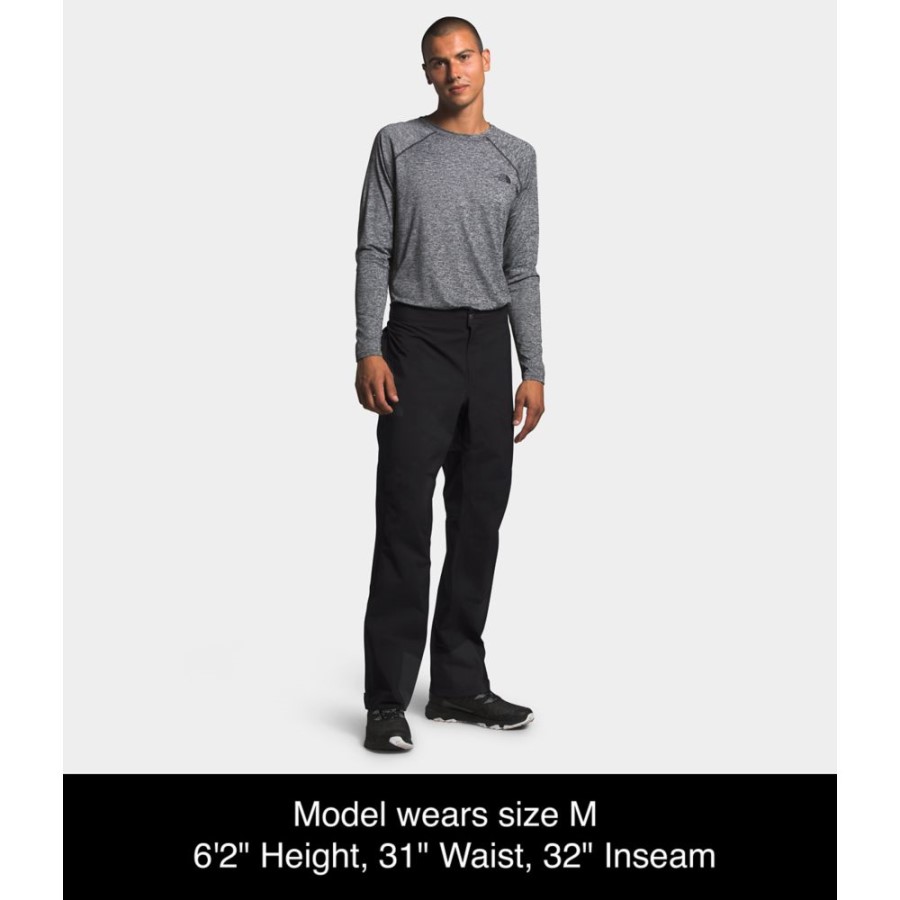 Dryzzle Futurelight מכנסיים מלאים עם רוכסן שחור את הצפון פנים