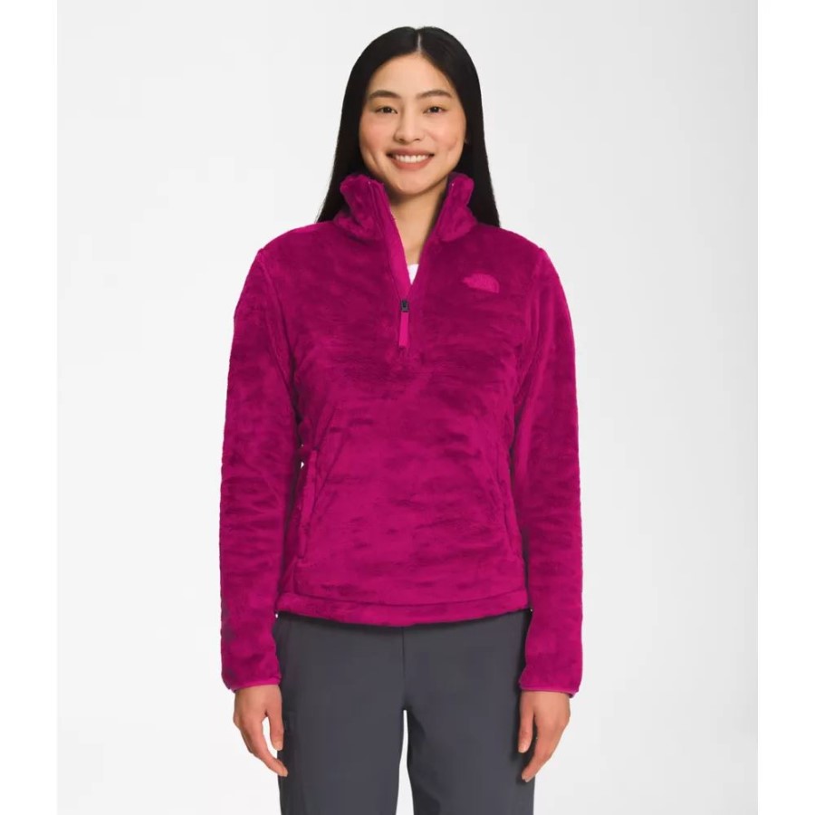 Fuschia Pink The North Face נשים אוסיטו סוודר רוכסן