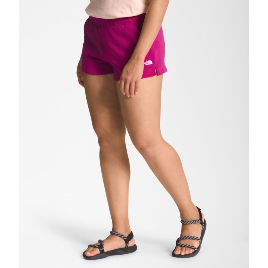 Fuschia ורוד נשים לוגו חצי כיפה 3 מכנסיים קצרים את החזית הצפונית