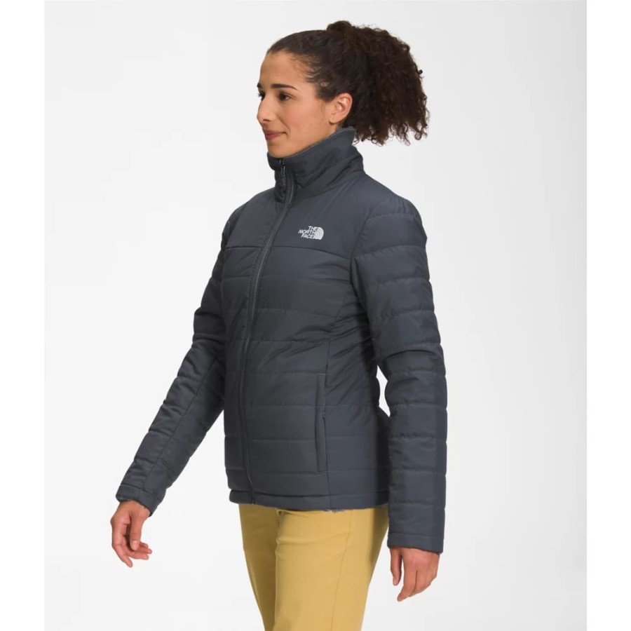 אפור The North Face נשים מעיל מבודד הפיך מוס