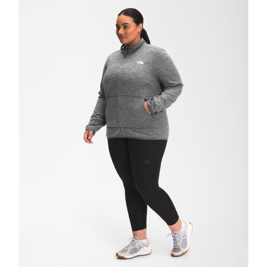 Grey The North Face Women Plus Canyonlands Full Zip