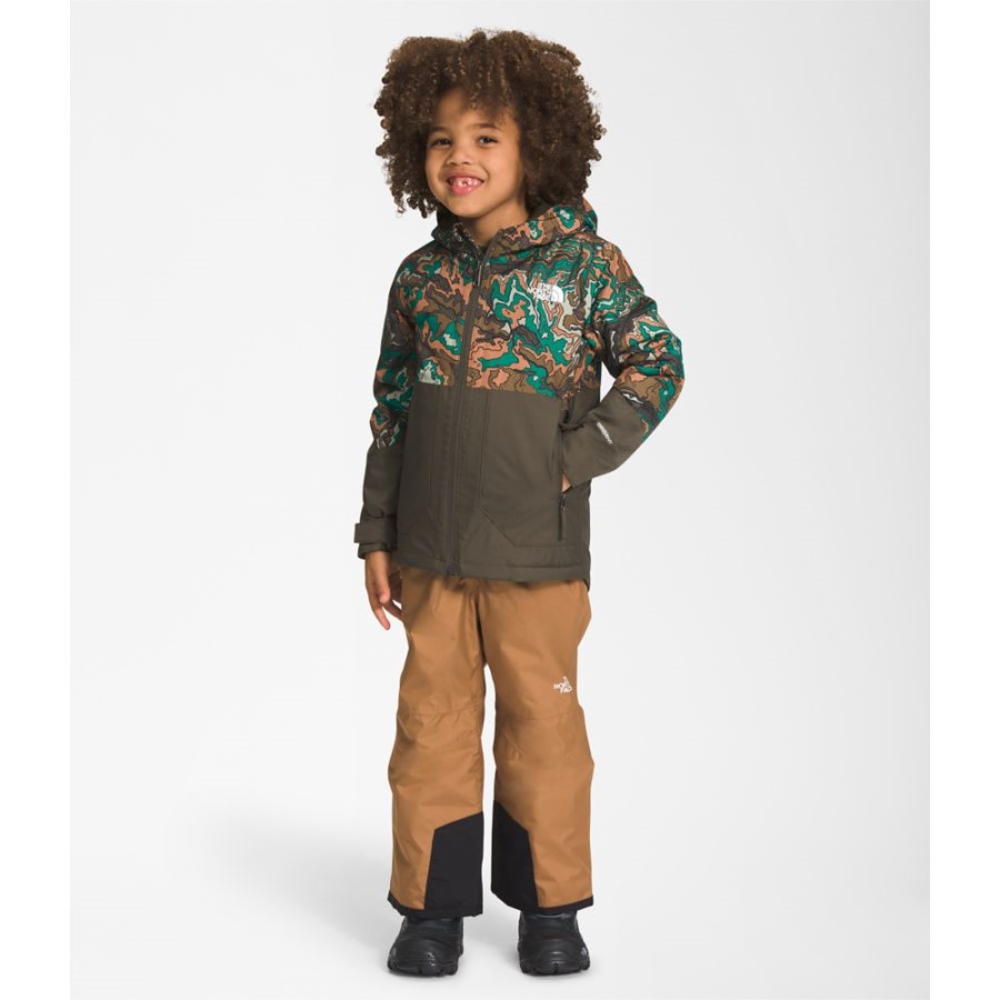 ילדים חופש ז'קט מבודד The North Face חדש בצבע חום ירוק