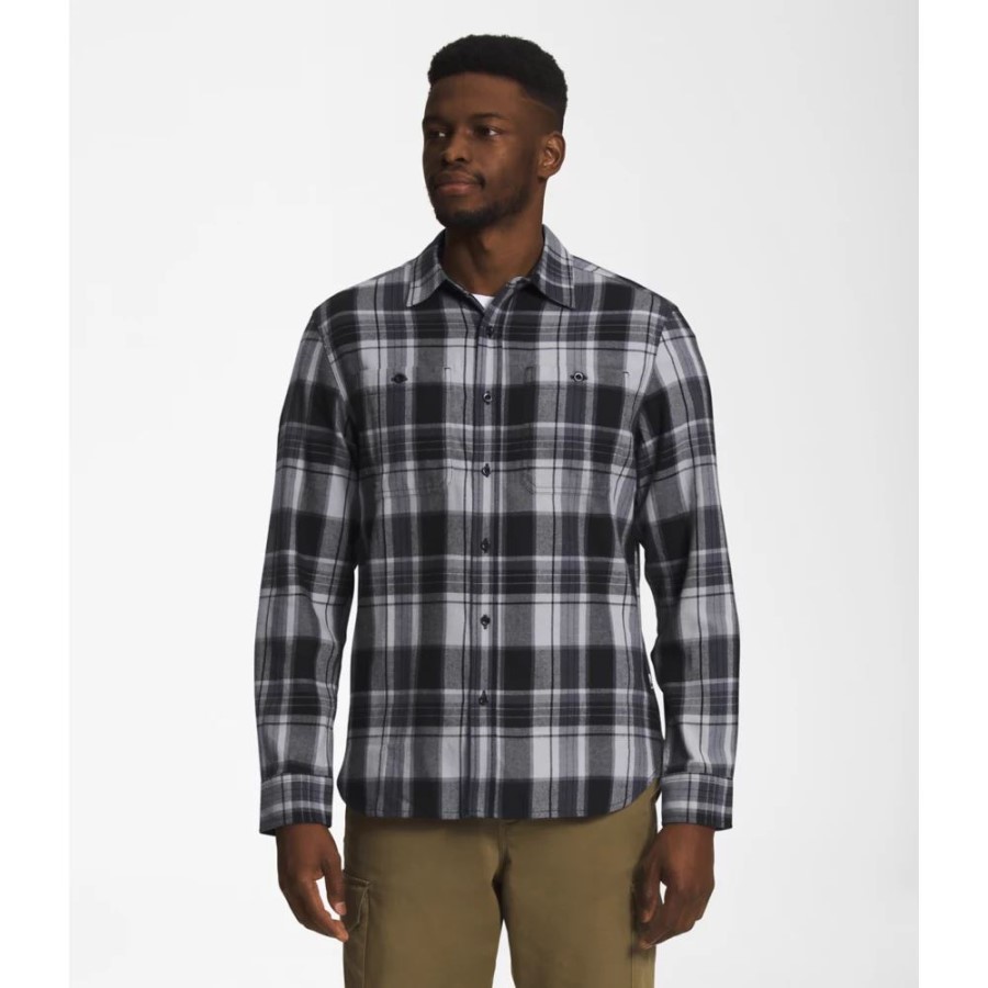 גברים Arroyo קל משקל פלנל אפור הפנים הצפוני