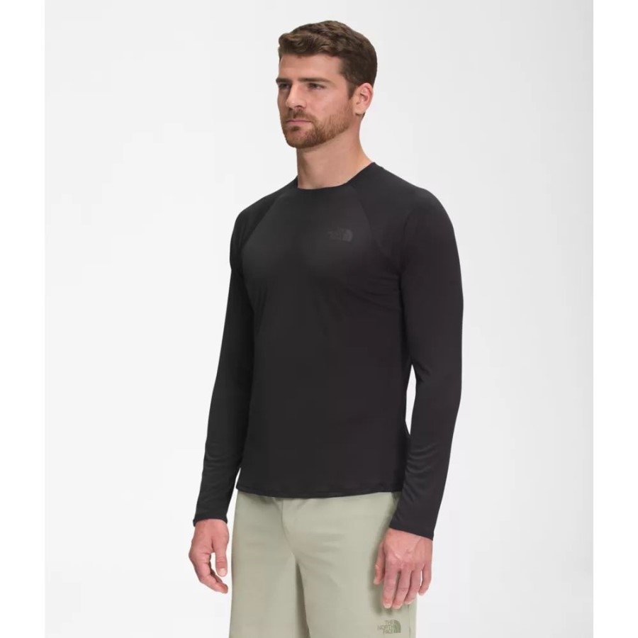 גברים גדול אורן שרוול ארוך צוות הפנים הצפוני שחור