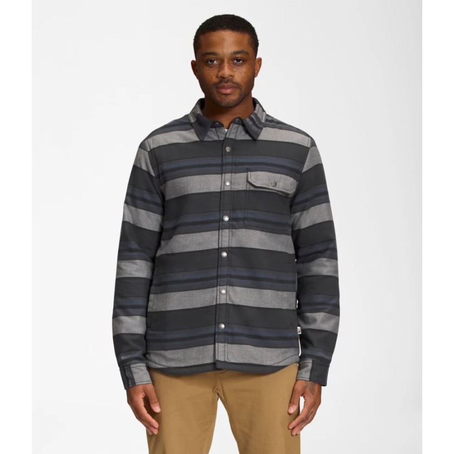 חולצת קמפשייר גברים אפורה הפנים הצפונית