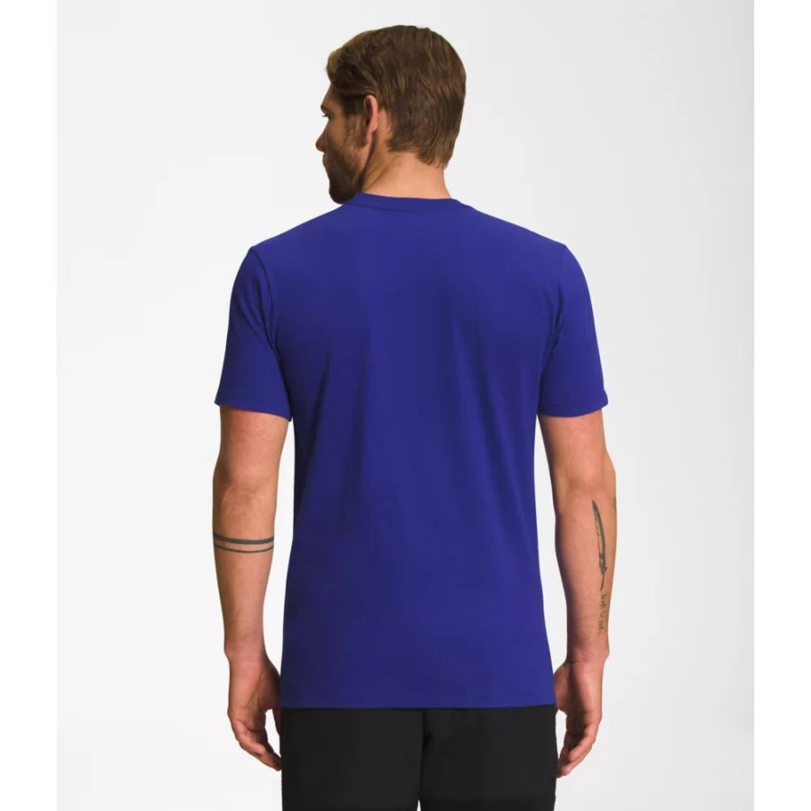 גברים שרוול קצר חצי כיפה טי לפיס כחול הצפון