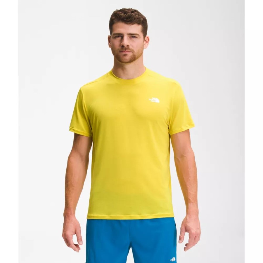 גברים לשוטט עם שרוול קצר חולצה הצפון פנים חומצה צהוב