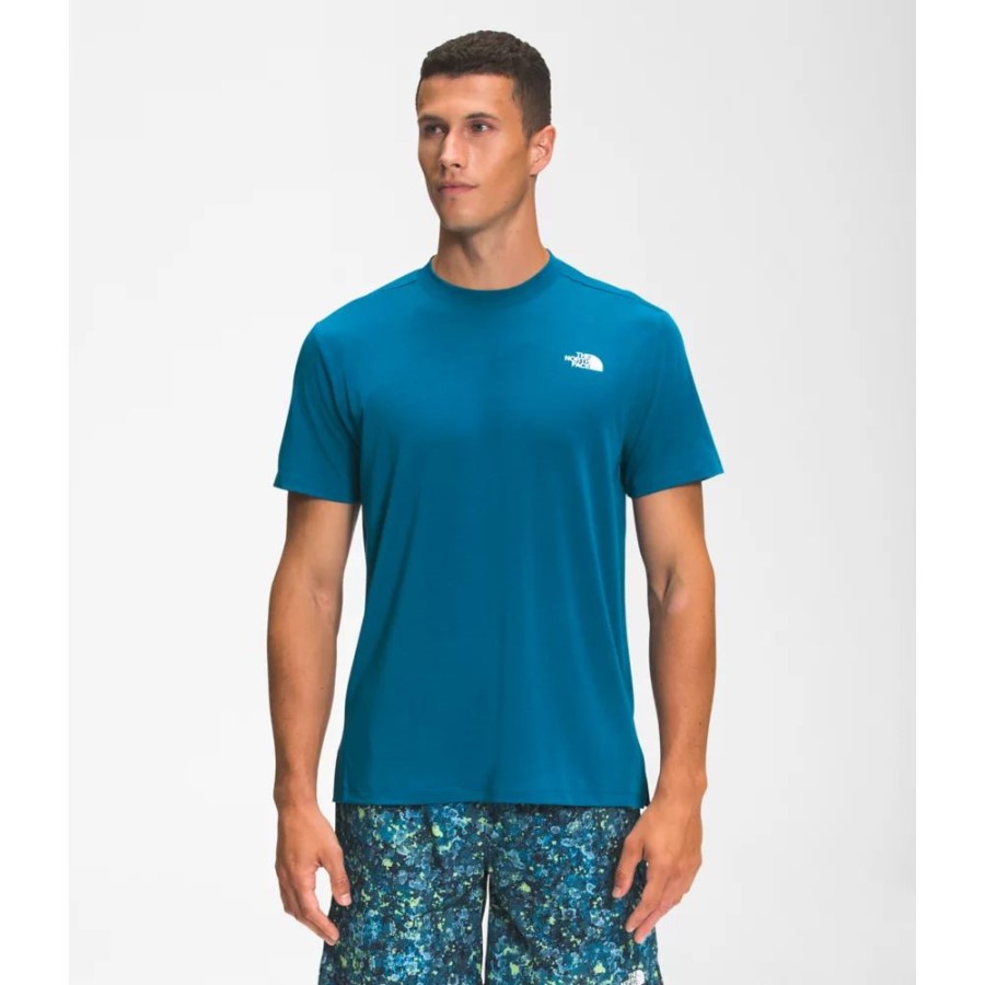 גברים לשוטט חולצה עם שרוול קצר הצפון פנים באנף כחול